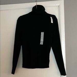 Old Navy Black So Soft Ribbed Turtleneck Sweater